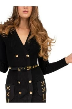 Elisabetta Franchi Casual Jurken Short Dresses Black -Elisabetta Franchi Winkel 6a2c94b8ed80c202d1e73dff160a6795