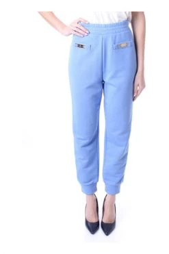 Elisabetta Franchi Sweatpants Trousers Blue -Elisabetta Franchi Winkel 6a3cc7c7c575d4372f3f40e90beba915