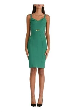 Elisabetta Franchi Casual Jurken Short Dresses Green -Elisabetta Franchi Winkel 6ae0dcd1b76ce9a758e3f733853f59e1