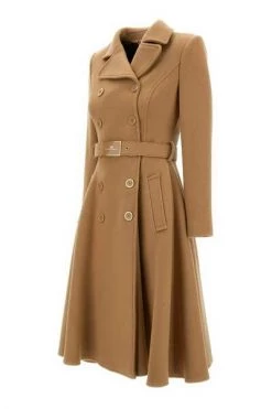 Elisabetta Franchi Trenchcoats & Mantels Belted Coats Beige -Elisabetta Franchi Winkel 6aeadcdf8e65330510812502da3f72d7