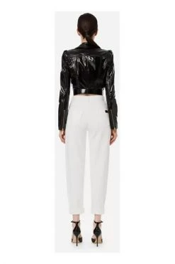 Elisabetta Franchi Leren En Suède Jassen Leather Jackets Black -Elisabetta Franchi Winkel 6b0f1493bd385cc46d78cb7eca3f052e