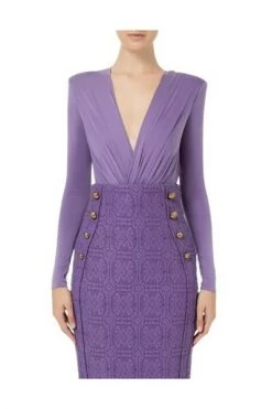 Elisabetta Franchi Blouses Purple