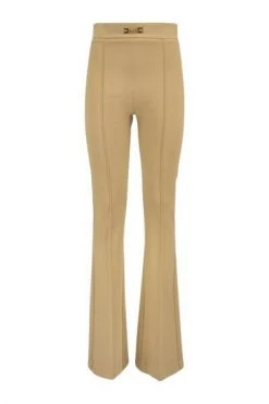Elisabetta Franchi Wijde Broeken Trousers Brown -Elisabetta Franchi Winkel 6b1d0eef9df2cf82b774423ec81bd761