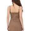 Elisabetta Franchi Casual Jurken Utility Chic Dress In Cotton Brown