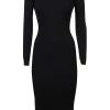 Elisabetta Franchi Casual Jurken Midi Dress Black