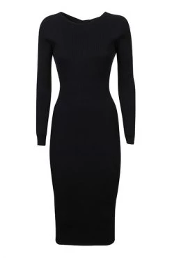 Elisabetta Franchi Casual Jurken Midi Dress Black