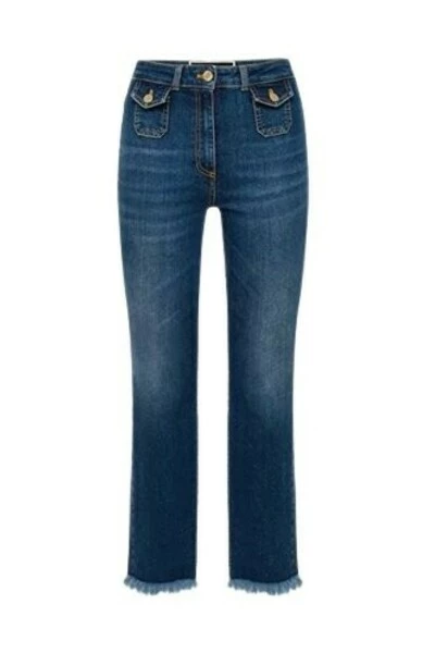 Elisabetta Franchi Straight Jeans Jeans Blue 2 Elisabetta Franchi Straight Jeans Jeans Blue - Afbeelding 2