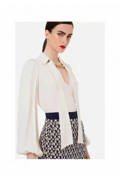 Elisabetta Franchi Longsleeve Shirts Shirts White -Elisabetta Franchi Winkel 6bc5018c403f7c1c62260dcb36e9792a