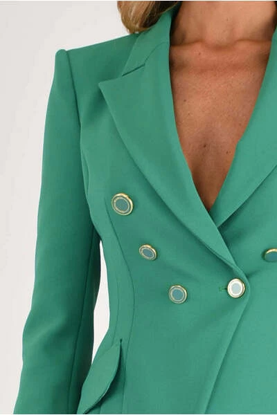 Elisabetta Franchi Blazers Green 1 Elisabetta Franchi Blazers Green