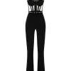 Jumpsuits & Tuinbroeken Elisabetta Franchi Trousers Black Black