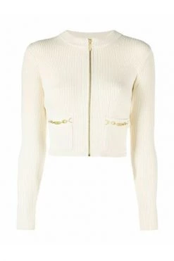 Elisabetta Franchi Sweaters Tricot Top White -Elisabetta Franchi Winkel 6cdfe12c99ed970248f24c6e725cdd23
