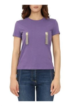 Elisabetta Franchi T-shirts T-shirt Purple 7 Elisabetta Franchi T-shirts T-shirt Purple -Elisabetta Franchi Winkel 6cf8b261e8826bc38375c734d40ae31b