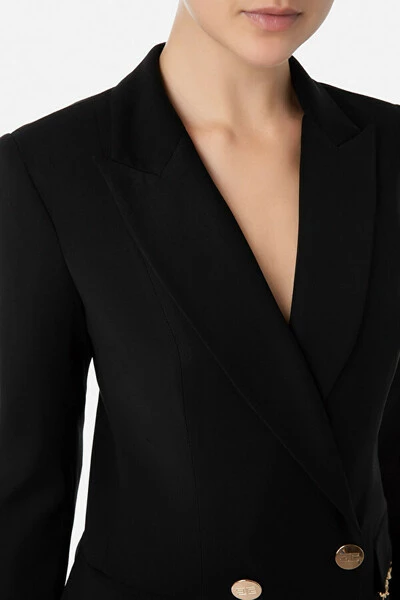 Elisabetta Franchi Blazers Blankets Black 2 Elisabetta Franchi Blazers Blankets Black - Afbeelding 2