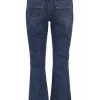 Elisabetta Franchi Flared Jeans Frayed Bottom Jeans Blue