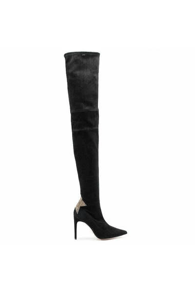 Elisabetta Franchi Laarzen High Boots Black 1 Elisabetta Franchi Laarzen High Boots Black