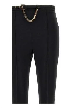 Wijde Broeken Elisabetta Franchi Trousers Black Black