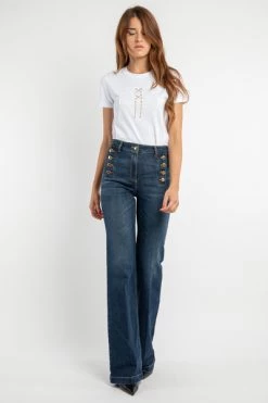 Straight Jeans Elisabetta Franchi Jeans Blue Blue