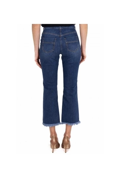 Elisabetta Franchi Cropped Jeans Blue 2 Elisabetta Franchi Cropped Jeans Blue - Afbeelding 2