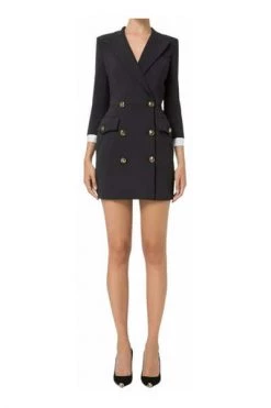 Elisabetta Franchi Casual Jurken Short Dresses Black