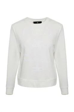 Elisabetta Franchi Hoodies & Sweatvesten Sweater White -Elisabetta Franchi Winkel 70f7c11767bd07f0950710534190c497