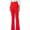 Elisabetta Franchi Wijde Broeken Wide Trousers Red