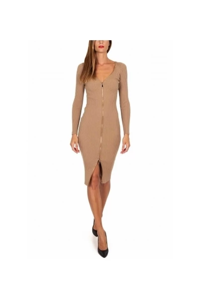 Elisabetta Franchi Casual Jurken Dresses Brown 3 Elisabetta Franchi Casual Jurken Dresses Brown - Afbeelding 3