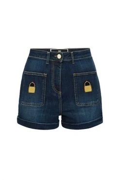 Elisabetta Franchi Denim Shorts Shorts Blue 8 Elisabetta Franchi Denim Shorts Shorts Blue -Elisabetta Franchi Winkel 72b293e0605b3f0d2c6075a768e8784f