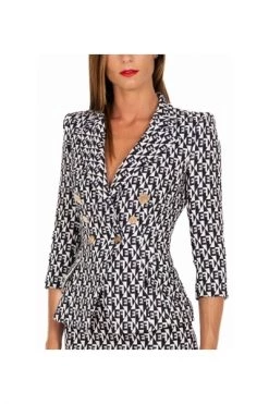 Elisabetta Franchi Blazers Coats Black -Elisabetta Franchi Winkel 72cb4939ad12002a2b0db8edf8b7123d