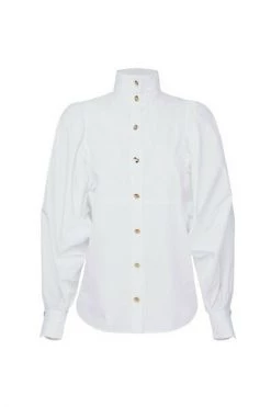Elisabetta Franchi Longsleeve Shirts Cotton Blouse With Wide Sleeves White 7 Elisabetta Franchi Longsleeve Shirts Cotton Blouse With Wide Sleeves White -Elisabetta Franchi Winkel 72fd3cd2fcb8ce823860e5b229fdea3a