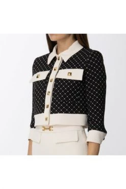 Vesten Elisabetta Franchi Jackets Black