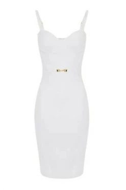 Elisabetta Franchi Casual Jurken Short Dresses White -Elisabetta Franchi Winkel 73dca29d5e04f0885eb640a6ad7f9bc1