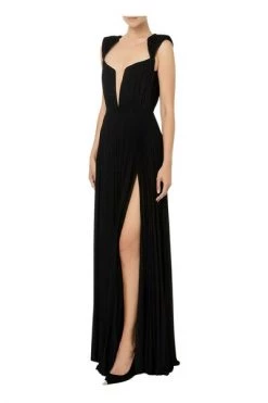 Elisabetta Franchi Maxi Jurken Maxi Dresses Black