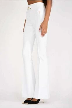 Elisabetta Franchi Vrijetijds Broeken Suit Trousers White