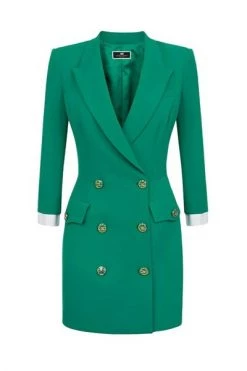 Elisabetta Franchi Casual Jurken Short Dresses Green