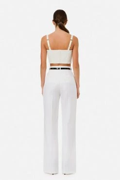 Elisabetta Franchi Sleeveless Tops White -Elisabetta Franchi Winkel 7515533d11f7a07e54702b81cb15beec