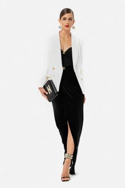 Elisabetta Franchi Blazers White 9 Elisabetta Franchi Blazers White -Elisabetta Franchi Winkel 753f8ea41de769786fed98d1a2fdff2a