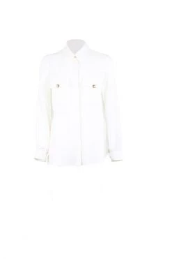 Longsleeve Shirts Elisabetta Franchi Shirts Ivory White