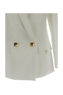 Elisabetta Franchi Blazers Medium Blazer Jacket White -Elisabetta Franchi Winkel 75f94de1e5be233ced5351d7a0ad0beb