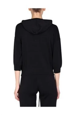 Elisabetta Franchi Hoodies & Sweatvesten Sweatshirt With Logo Black