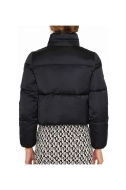 Elisabetta Franchi Gewatteerde Jassen Coats Black -Elisabetta Franchi Winkel 76401f5c7015109c7873e1f153554531