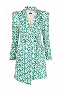 Elisabetta Franchi Casual Jurken Mini Dress Green -Elisabetta Franchi Winkel 765e719234399fde85e7a240e4064ed7