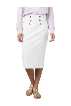 Elisabetta Franchi Kokerrokken SKIRT GO47122E2 White