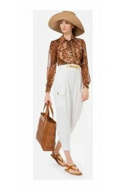 Elisabetta Franchi Longsleeve Shirts CAMICIE CB00522E2-642 Brown -Elisabetta Franchi Winkel 76bf40361cd56e5ee5427b0b70cb2492
