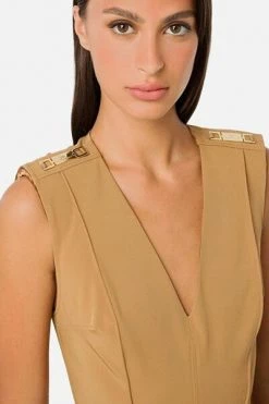 Elisabetta Franchi Casual Jurken Short Dresses Brown -Elisabetta Franchi Winkel 76d29fa8fee4e38d7154bf8188449746