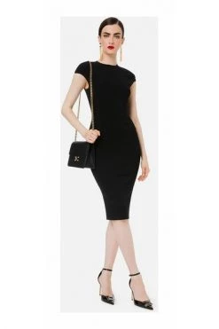 Elisabetta Franchi Casual Jurken Midi Dresses Black -Elisabetta Franchi Winkel 76e5031c409aec5f2b0cb1a786d07d64