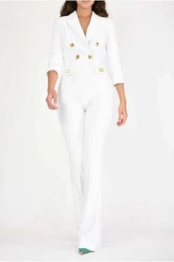 Elisabetta Franchi Jumpsuits & Tuinbroeken Jumpsuit White -Elisabetta Franchi Winkel 76ef15ab207a28e0bfc4a369649e2dc8