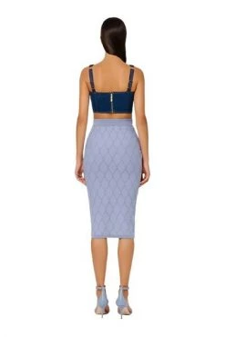 Elisabetta Franchi Tops Top With Cups Blue
