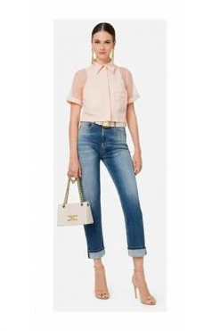 Elisabetta Franchi Straight Jeans Blue -Elisabetta Franchi Winkel 77220c7feaa160539662e920ccb24fd6