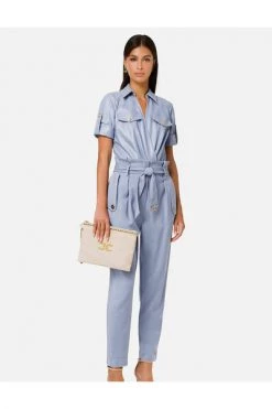 Elisabetta Franchi Chino's Pants With Pockets Blue -Elisabetta Franchi Winkel 775b47a7638ea20ae7700b4638005d90