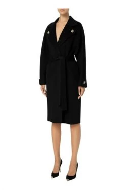 Elisabetta Franchi Trenchcoats & Mantels Belted Coats Black